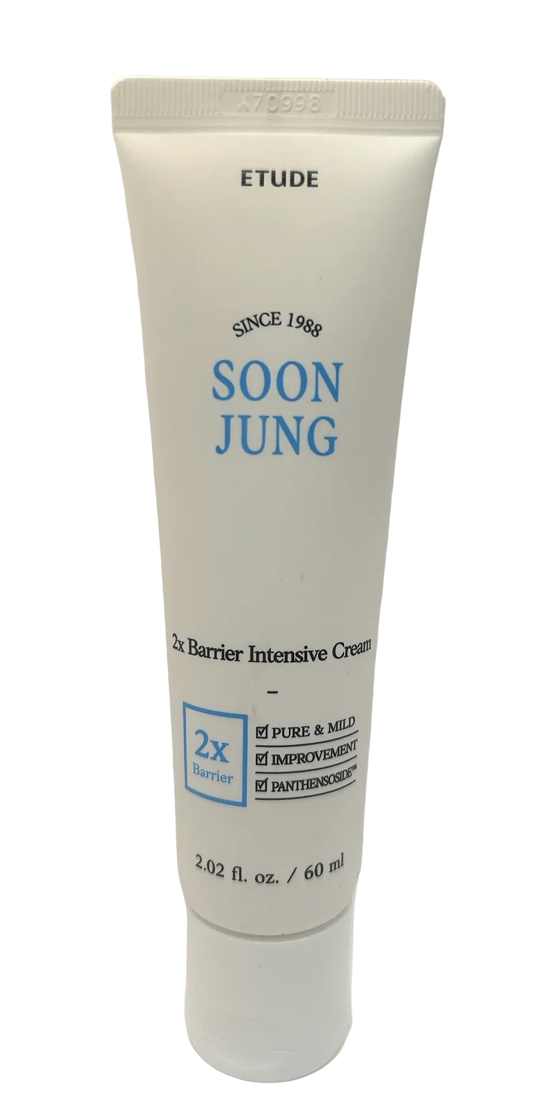Etude Soon Jung 2x Barrier Intensive Cream – Deep Hydration & Skin Barrier Repair (60ml)
